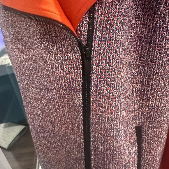 🧥NWOT CLASSIQUE ENTIER SHORT TWEED AND ORANGE JACKET🧥 - Picture 8 of 13